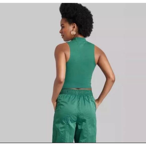 Women's Mock Turtleneck Tiny Tank Top - Wild Fable XS - Picture 2 of 6